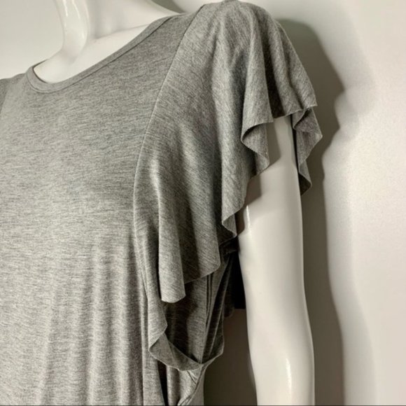 SOLD Sears Gray Butterfly Sleeve T-shirt Dress NWOT,  Sz M - Picture 4 of 13